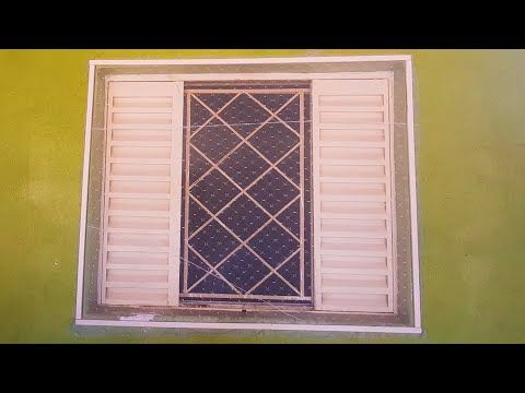 JANELA COM CANALETA DE PVC