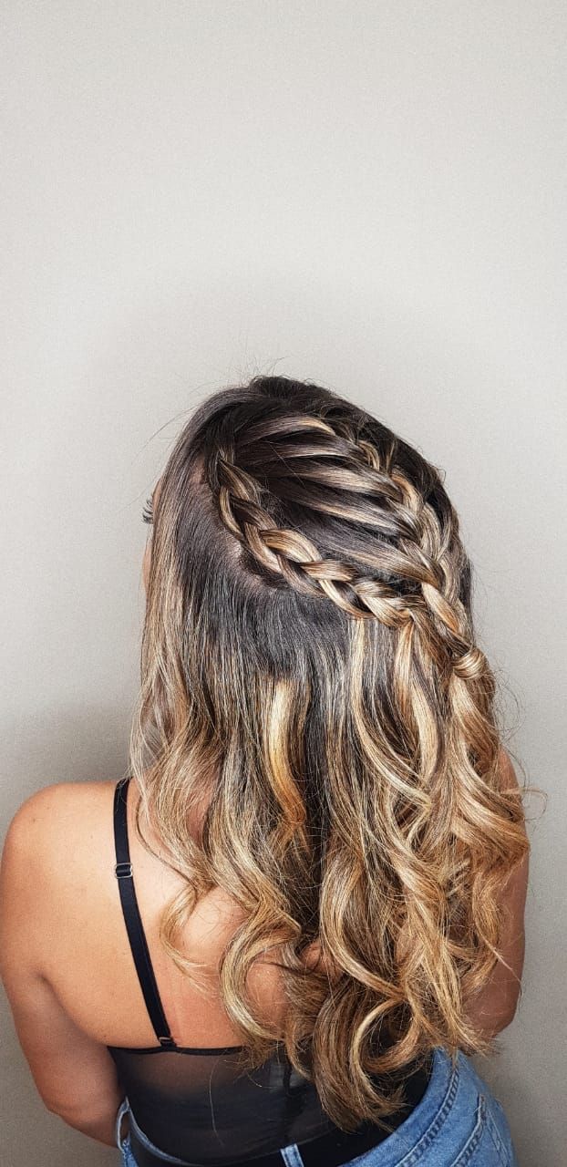 Penteado simples ...