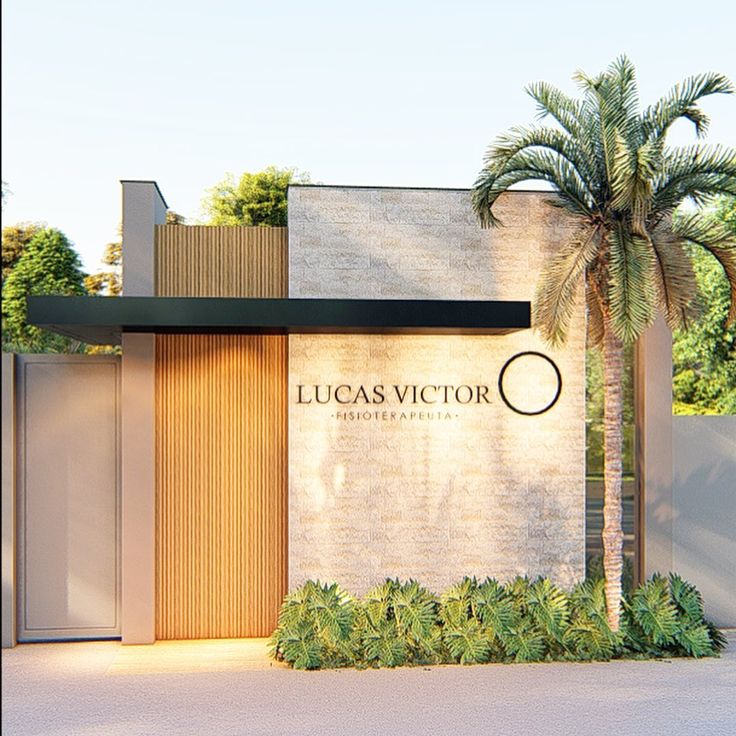 Fachada Comercial com Elementos Naturais