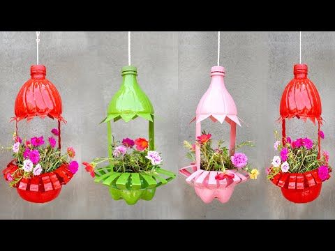 Jardim com garrafa PET: como fazer +50 ...