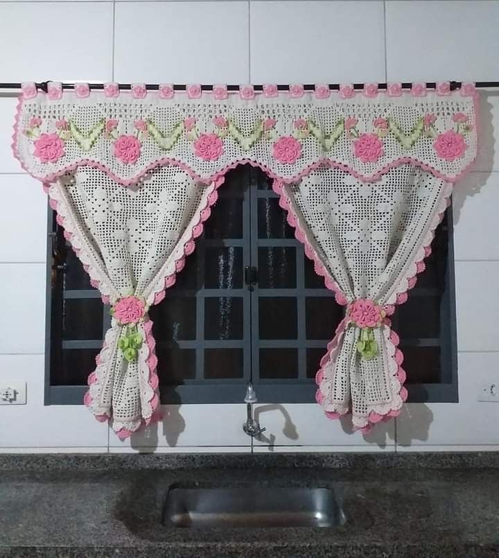 Handmade Crochet Curtains for a ...