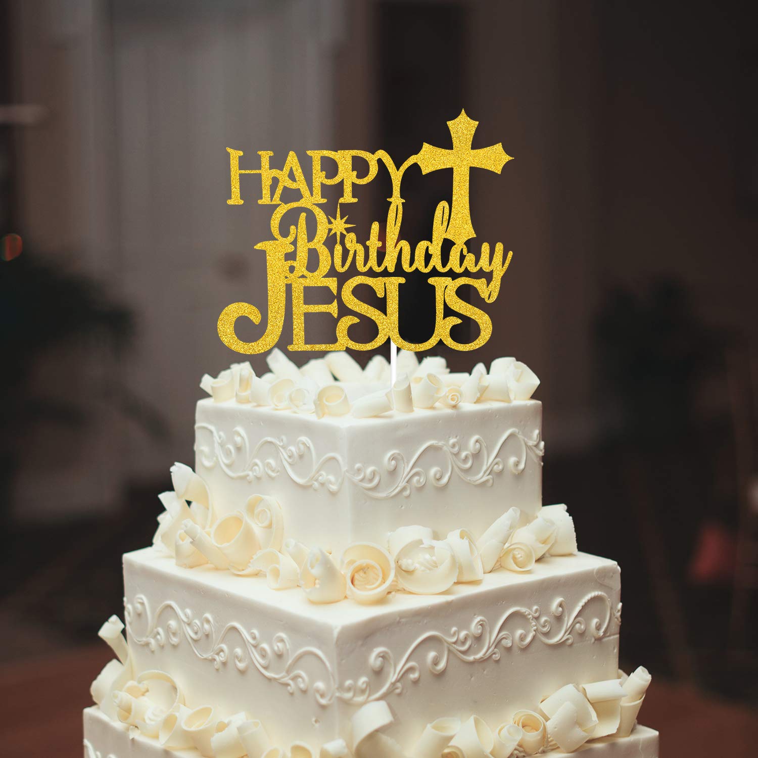 Happy Birthday Jesus Cake Topper ...