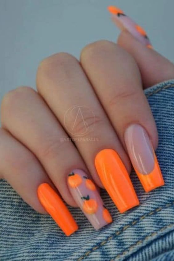 20 Inspirações Unhas Decoradas Laranja