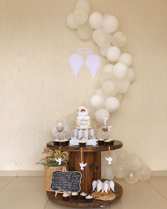 Decoração simples de Batizado - Como ...
