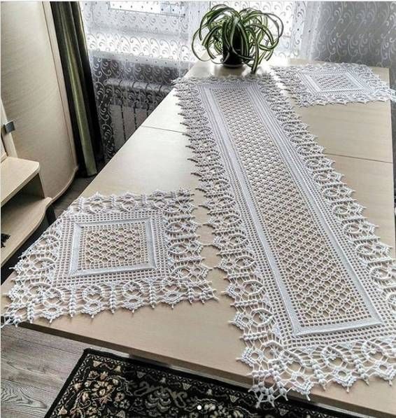 Como fazer caminho de mesa de crochê de ...