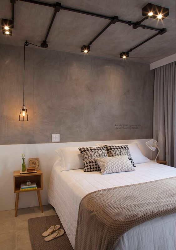 55 Ideias de ambientes com Cimento Queimado