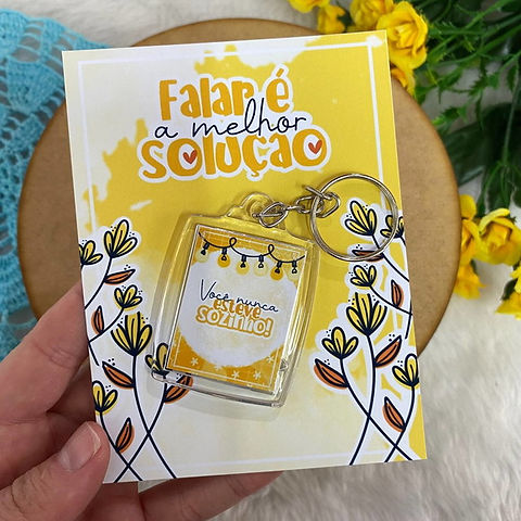 Card Chaveiro Setembro Amarelo ...