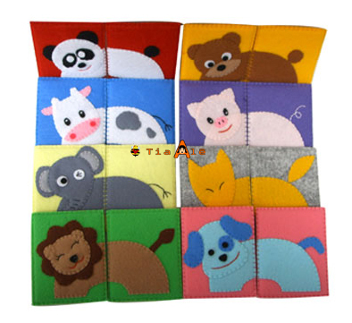QUEBRA-CABEÇA DE FELTRO - ANIMAIS