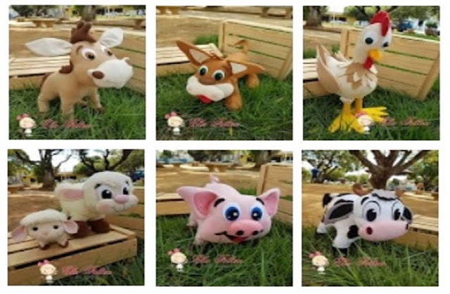 Animais da Fazenda em Feltro | Ver e Fazer