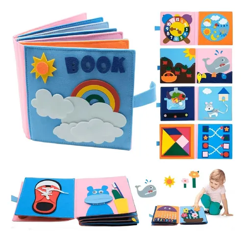 Touch Book Feltro Livro Sensorial De ...