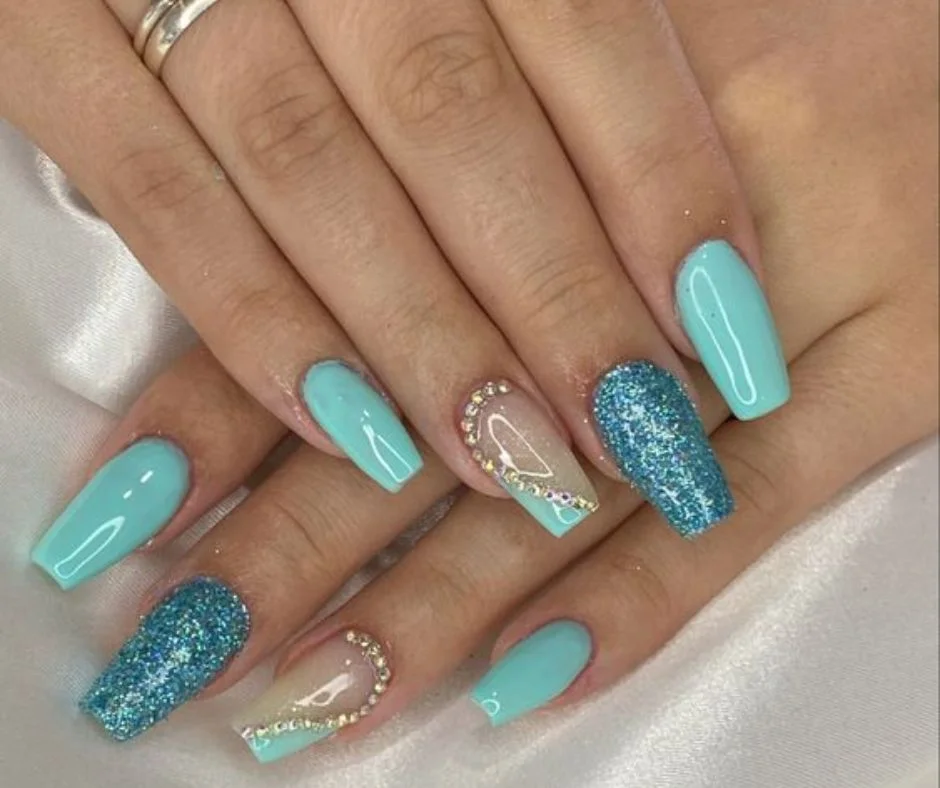 Unhas decoradas azul turquesa: 10 ...