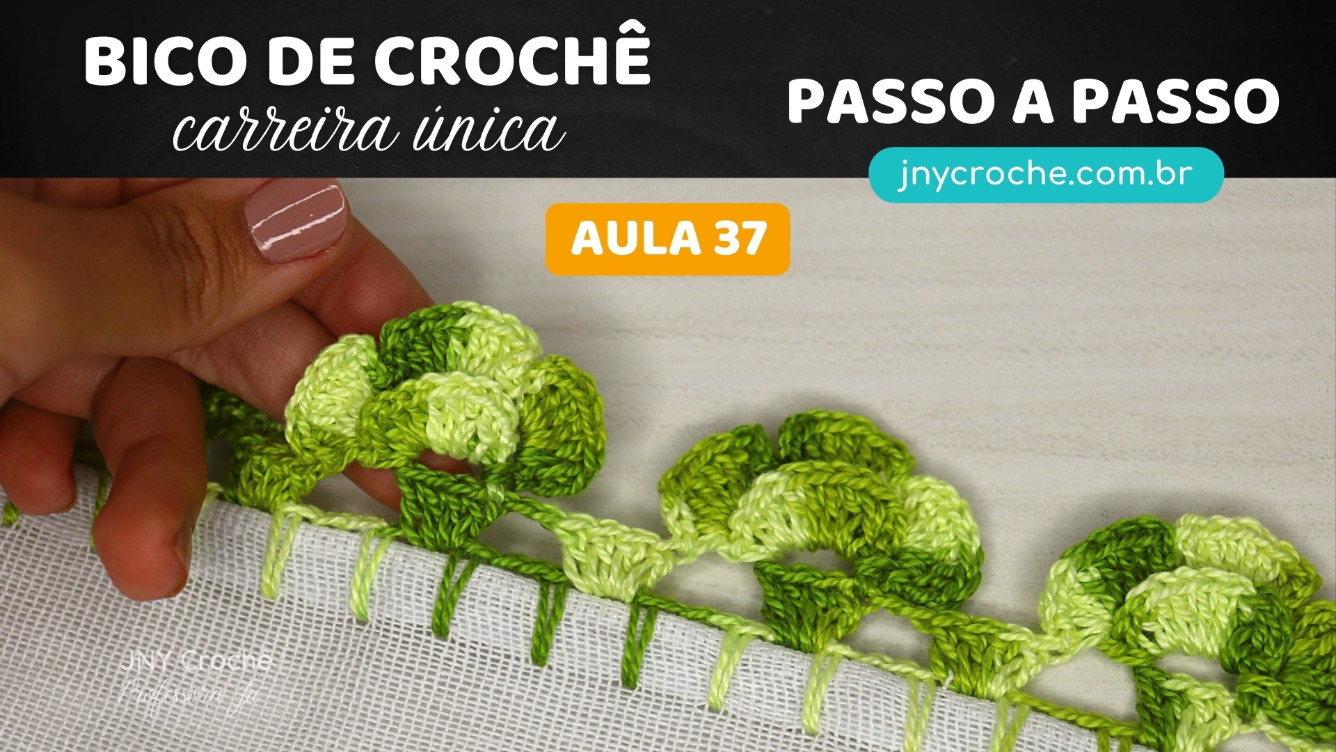 BICO DE CROCHÊ COM FLOR CARREIRA ÚNICA ...