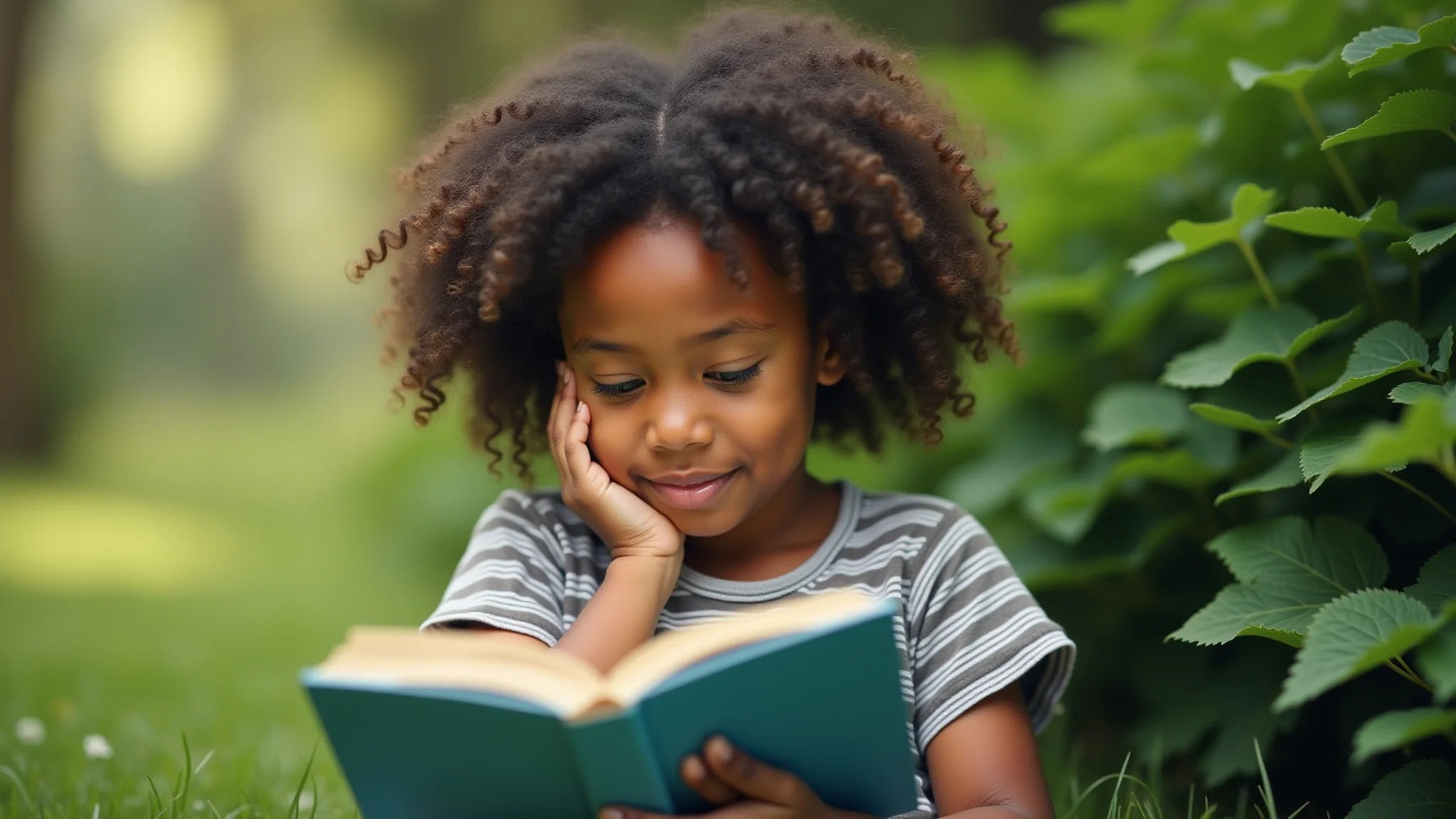 Jovem mãe brasileira olhando pensativamente um livro de nomes de bebês.