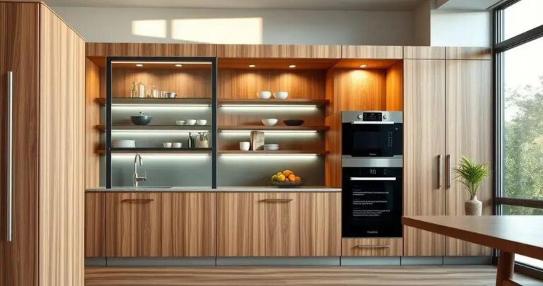 Armários de Cozinha Inteligentes Otimização e Tecnologia