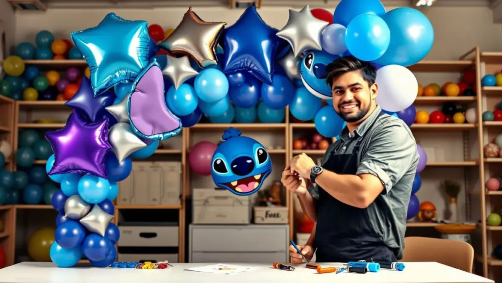 Arranjos de Balões Stitch: Ideias Criativas e Personalizadas para Sua Festa
