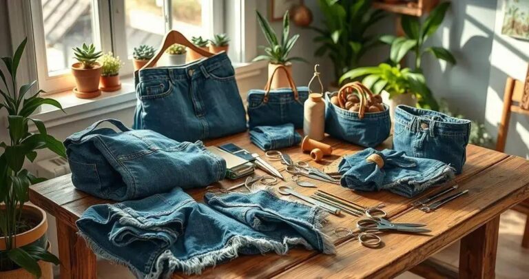 Não Jogue Fora! Transforme Jeans Velho em Peças de Artesanato Incríveis