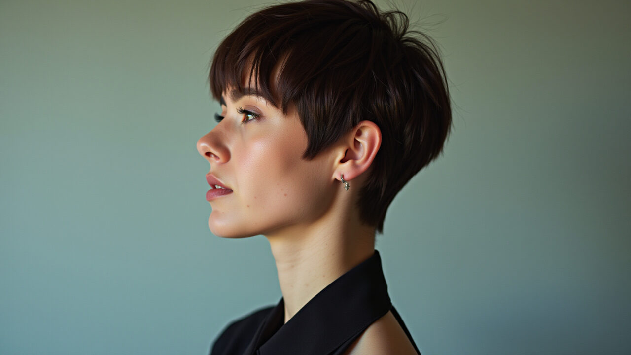 Corte assimétrico para cabelo curto, ousadia e modernidade.