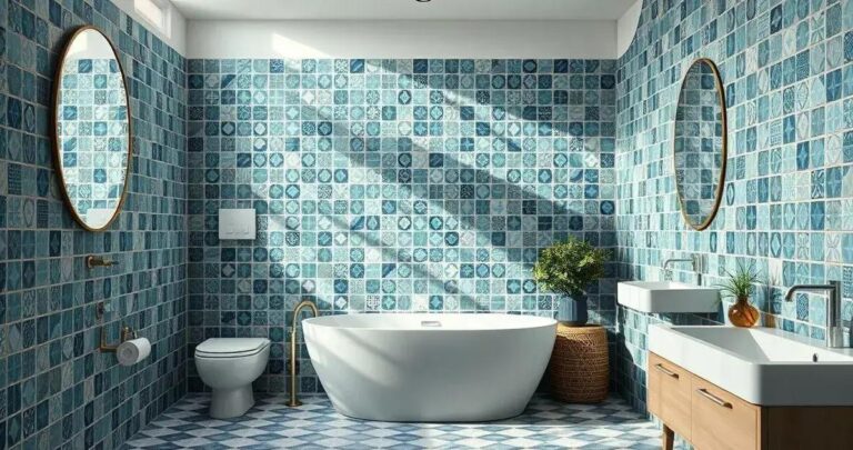 Azulejos para Banheiro Tendências Cores e Formatos em Alta
