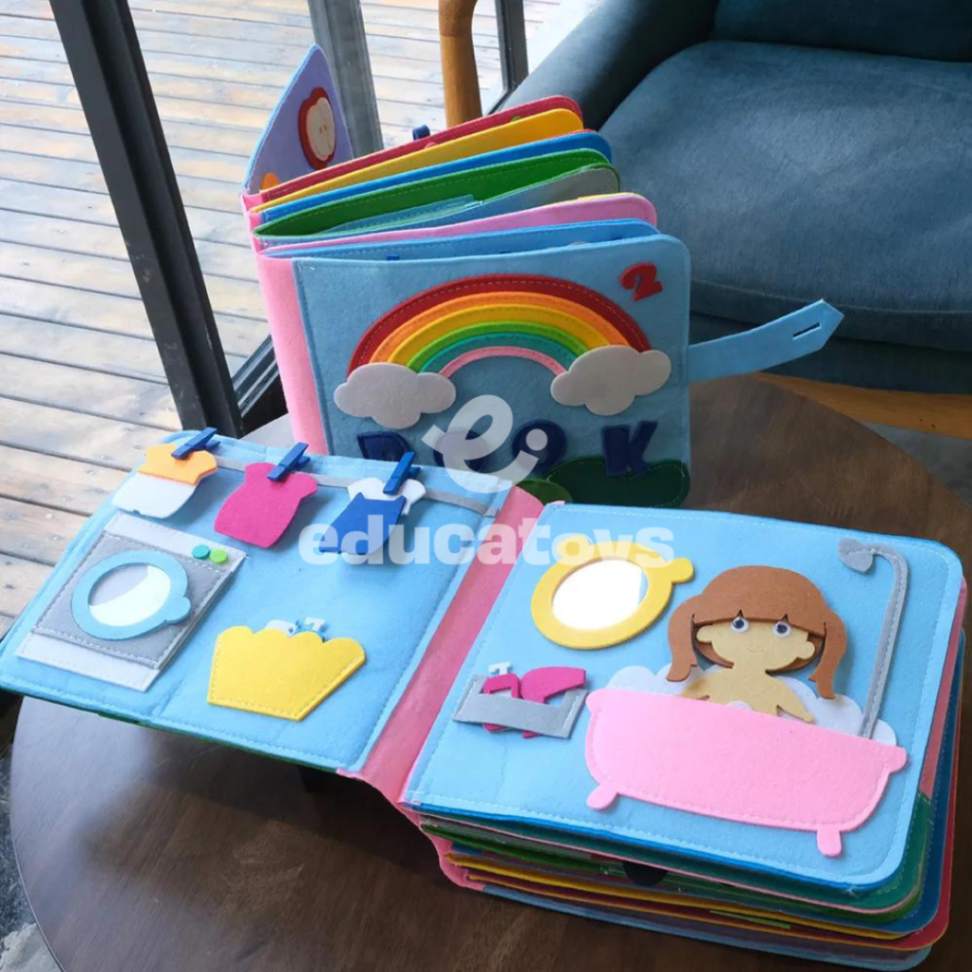 Livro Sensorial em Feltro para bebês ...