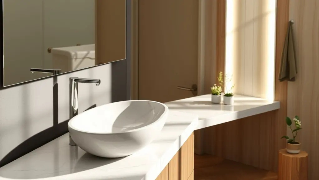 Bancada de Granito com Cuba Esculpida: Design e Elegância