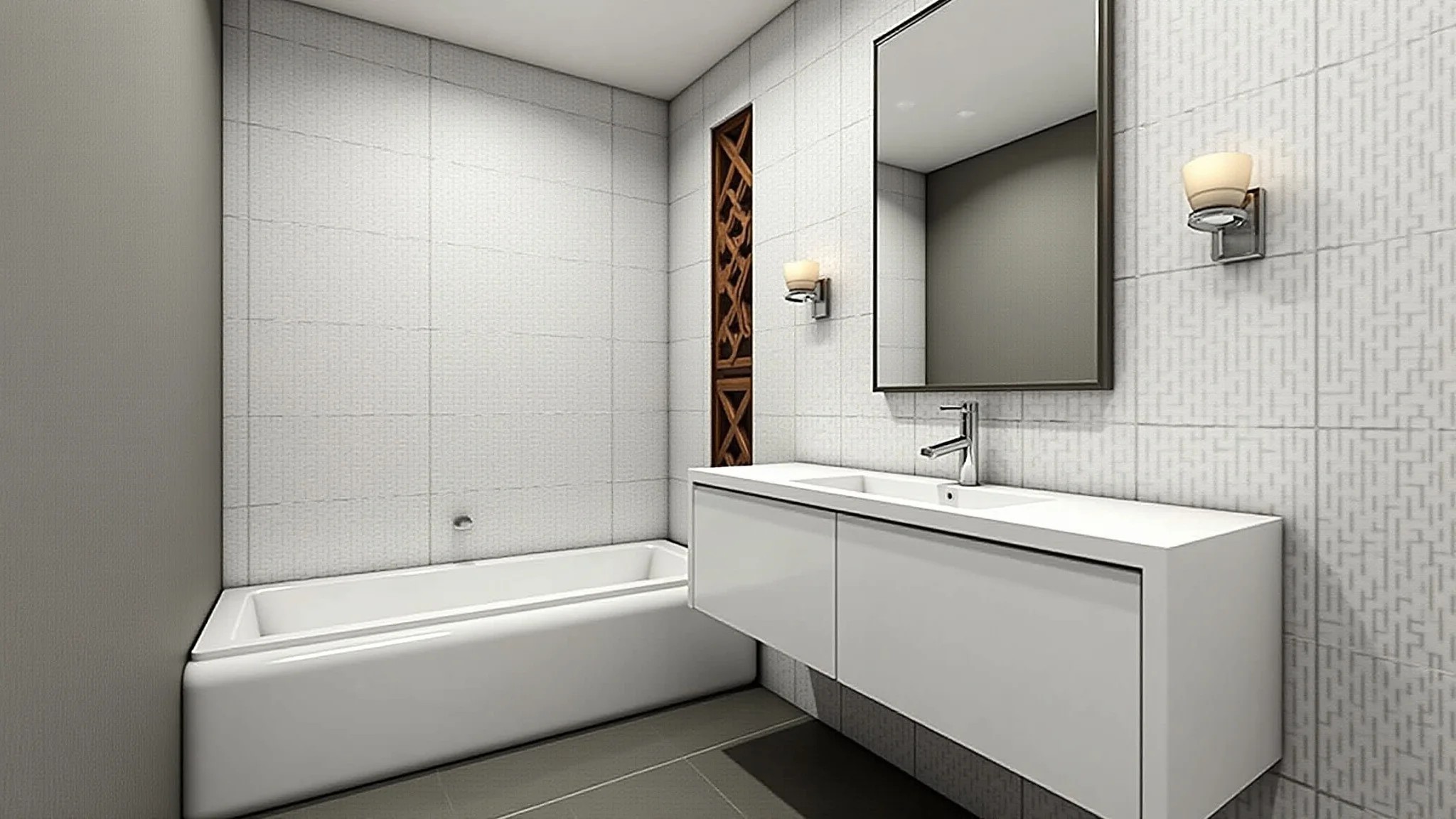 Banheiro estilo industrial com metro white e cimento queimado