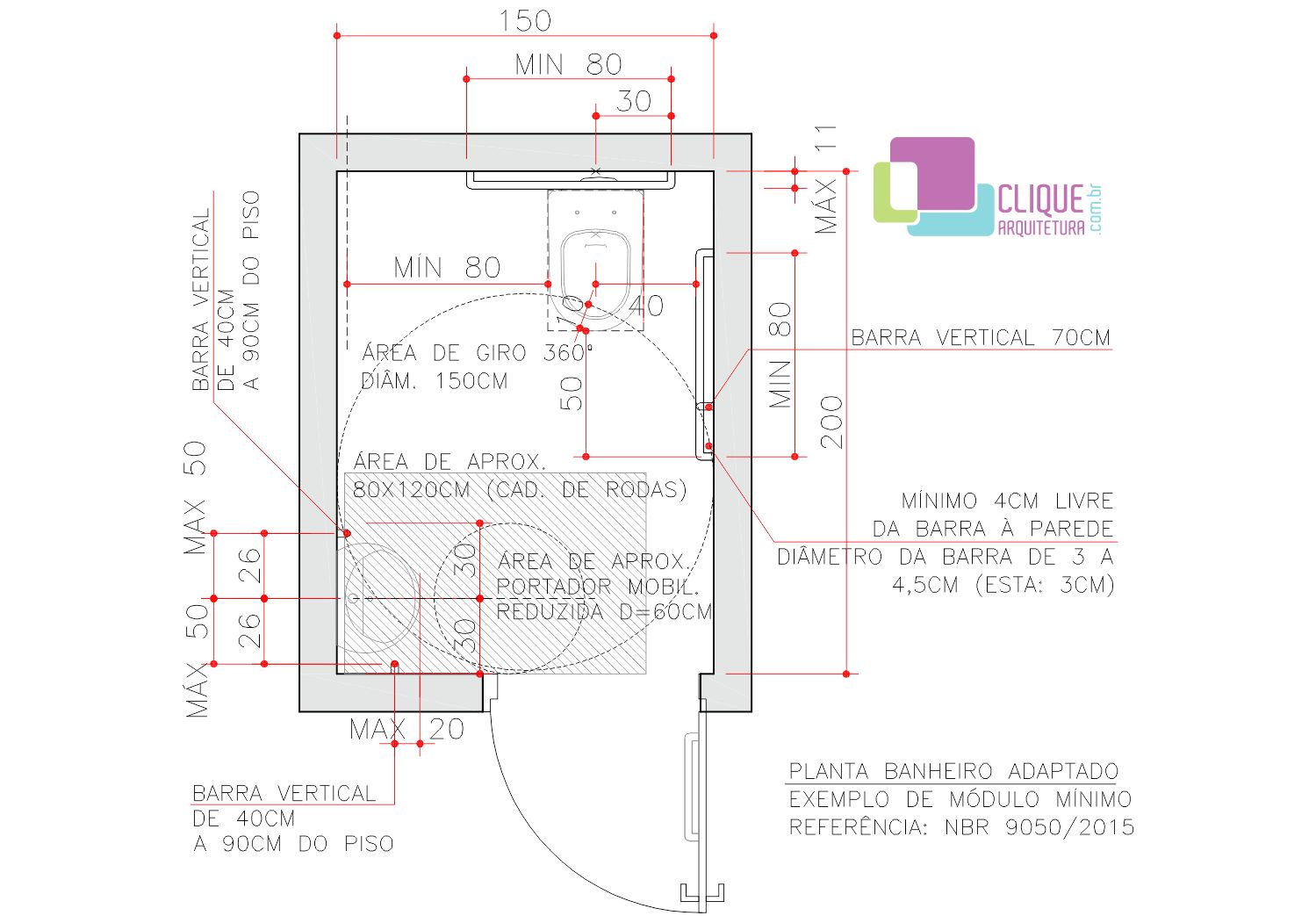 Banheiro Adaptado - Clique Arquitetura ...