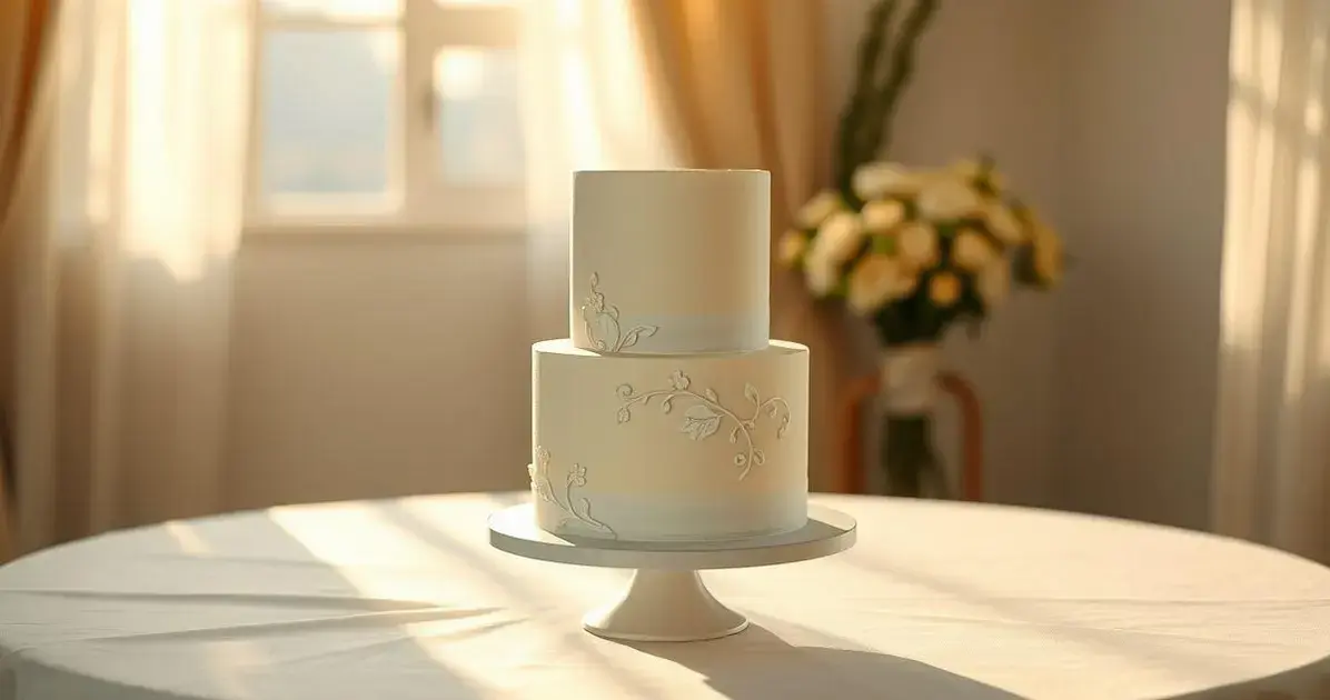 bolo de casamento simples