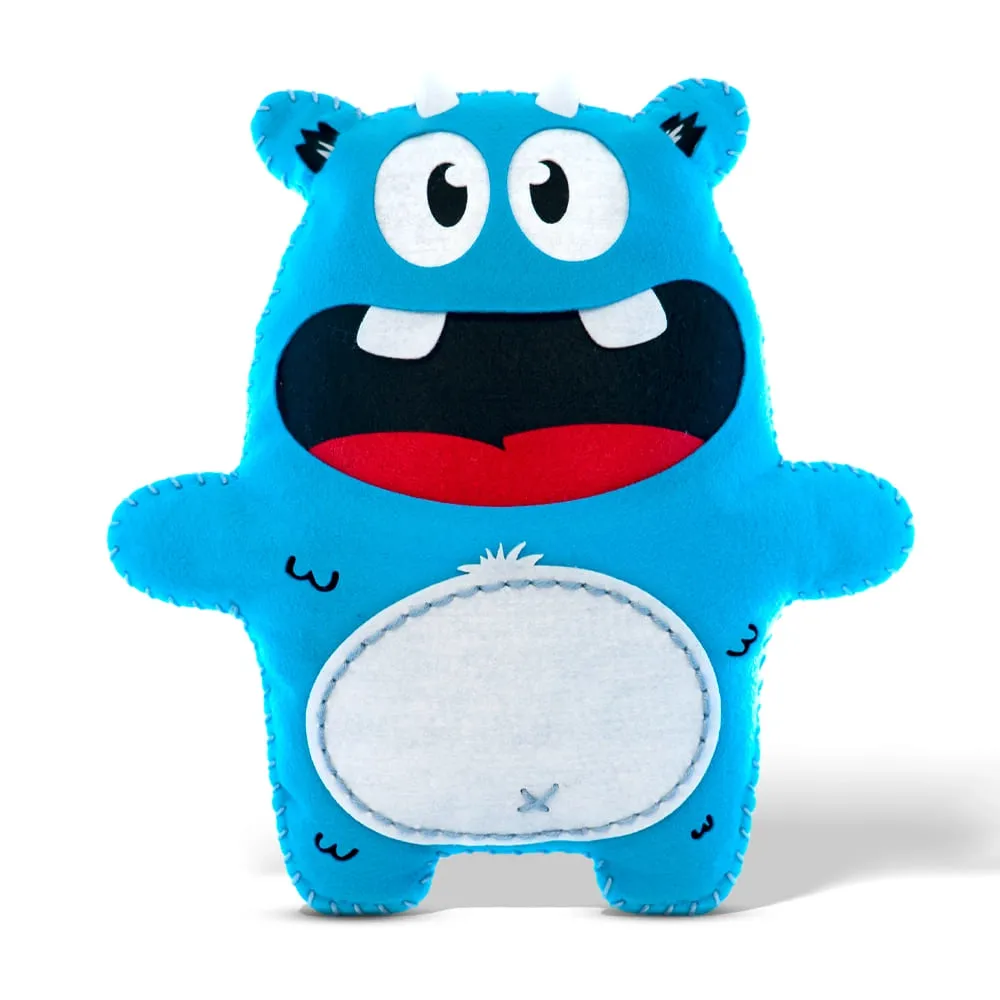 Boneco em Feltro Azulito Monstros 20x21 ...