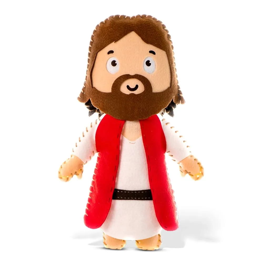 Boneco em Feltro Jesus 20x20 Ponto a ...