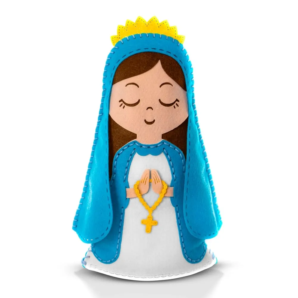 Boneco em Feltro Nossa Senhora 20x20 ...