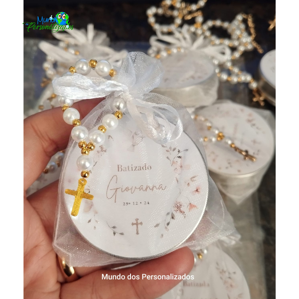 10 velas Luxo no saquinho de organza e ...