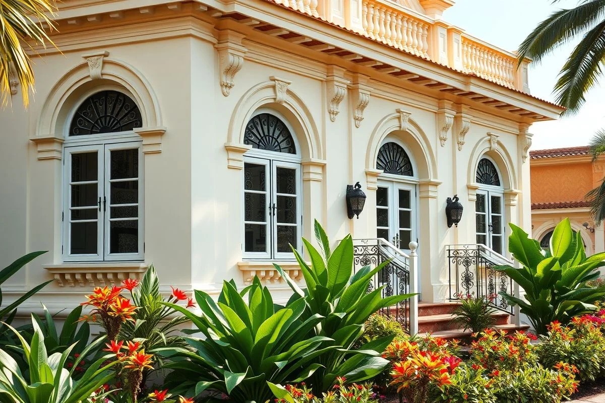 Fachada colonial brasileira recém-pintada em branco suave, destacando detalhes arquitetônicos.