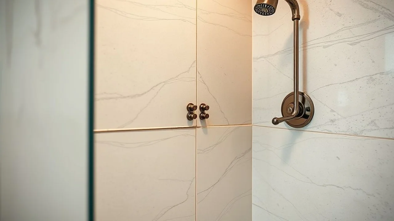 Pedreiro instalando porcelanato em banheiro durante reforma no Brasil