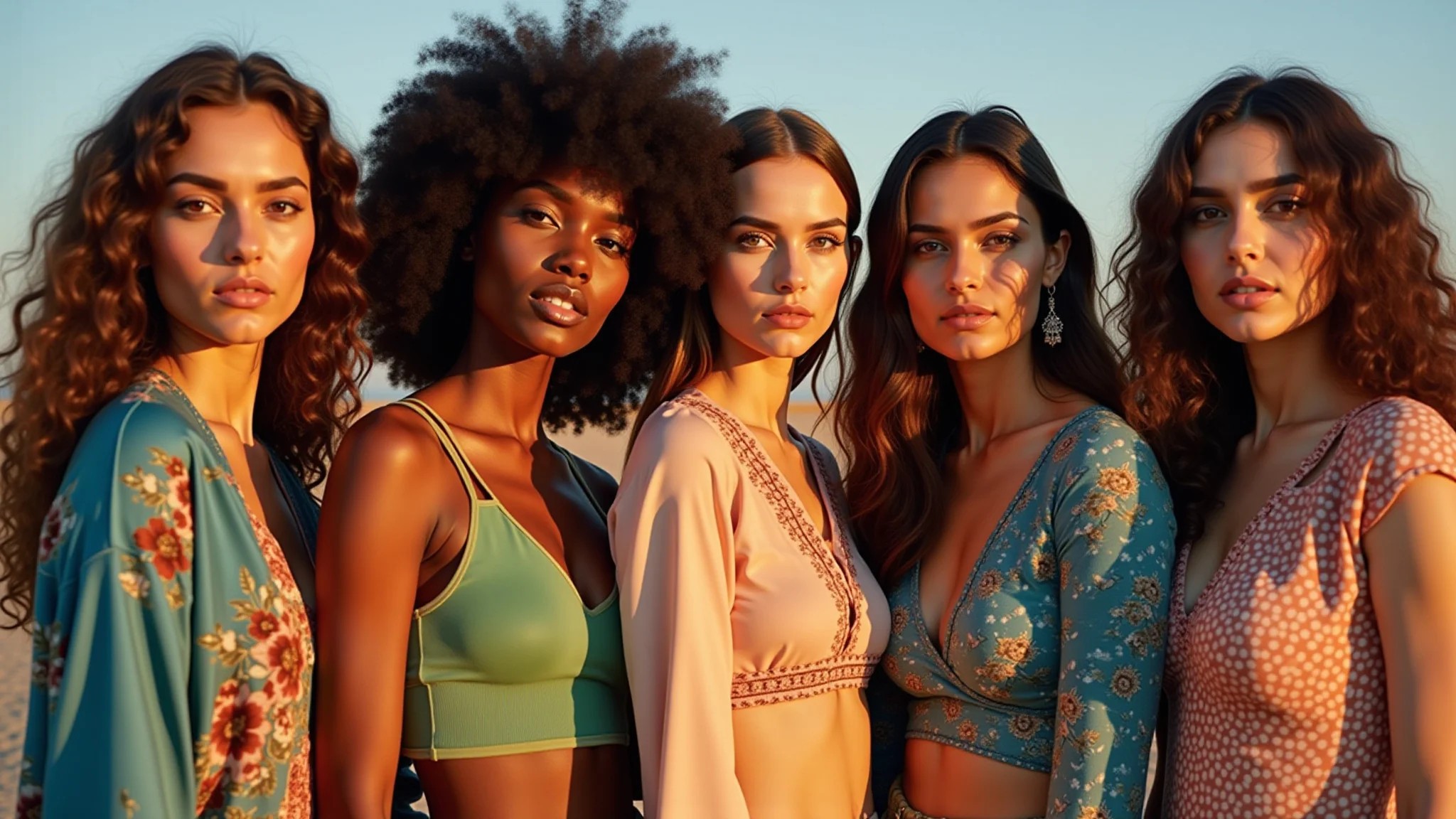 Combinação de cores e estampas elegantes em looks de mulheres brasileiras.
