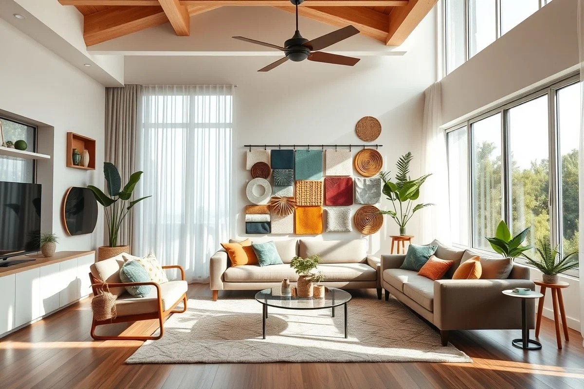 Painel de inspiração para reforma de casa em sala de estar moderna no Brasil