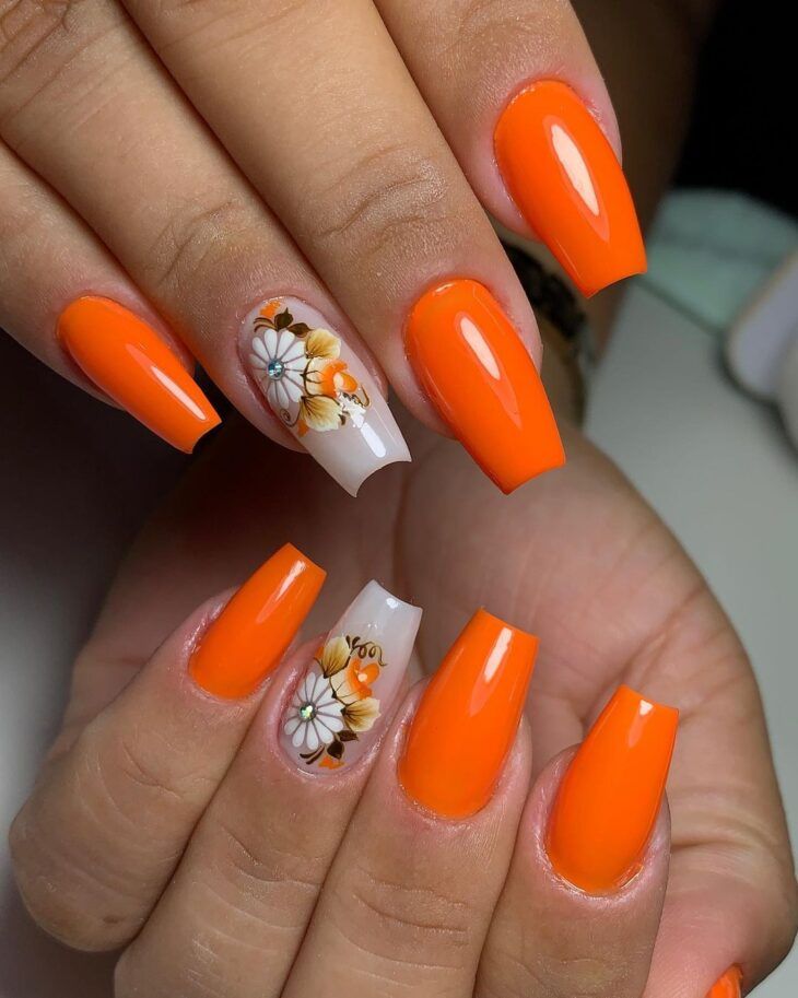 Unhas laranja: fotos e tutoriais para ...