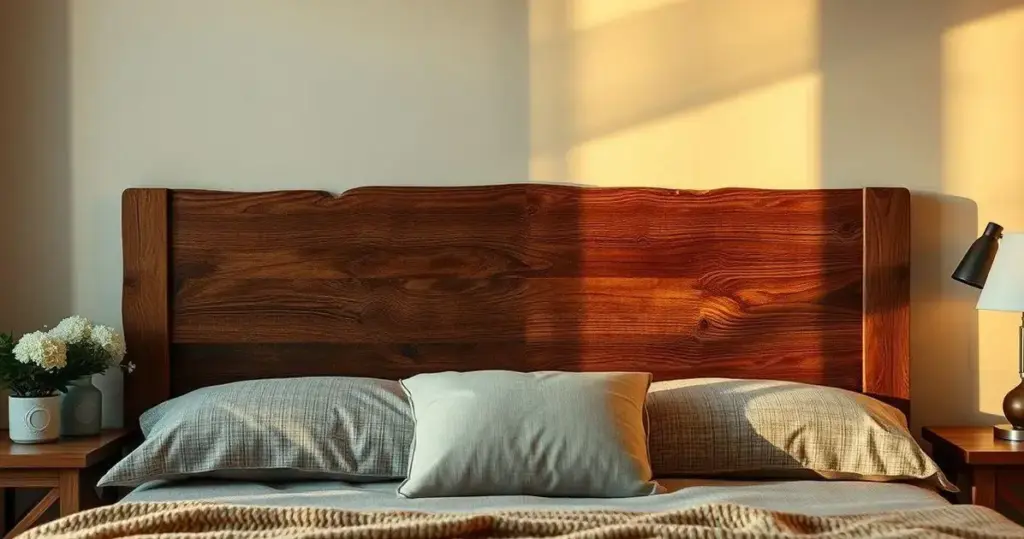 Cabeceira de Madeira Rústica e Aconchegante para seu Quarto