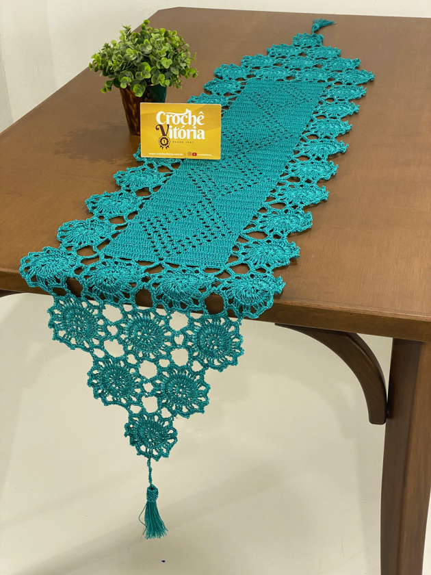 Caminhos de Mesa de Crochê - Crochê Vitória