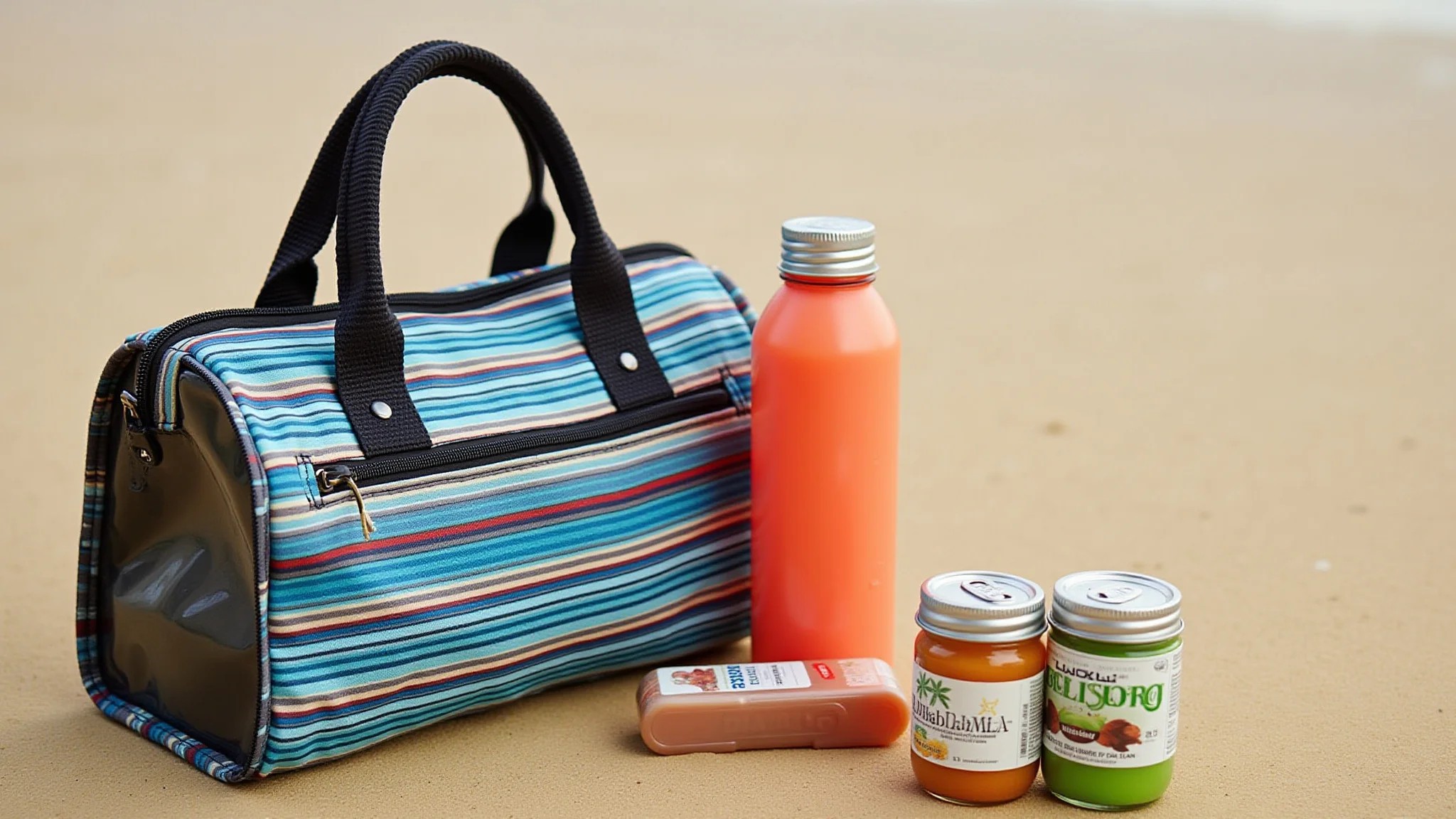 Itens extras para conforto e segurança na praia.