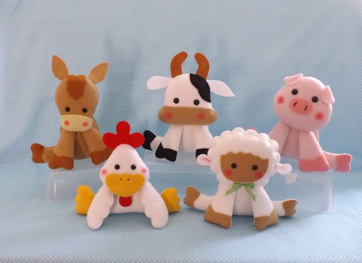 Bichinhos fazendinha em feltro