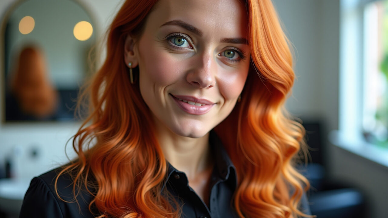 Cabelo danificado por química, mulher com fios quebradiços.