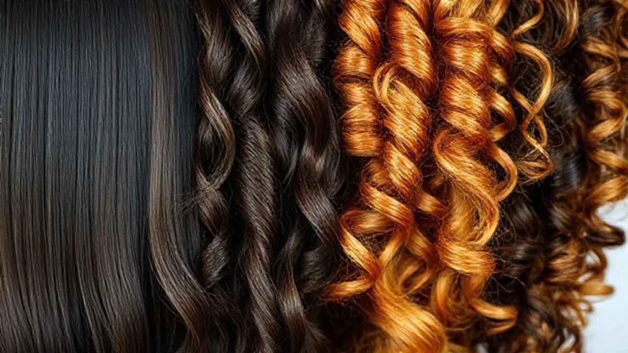 Diferentes tipos de cabelo (liso, ondulado, cacheado, crespo) e porosidades.