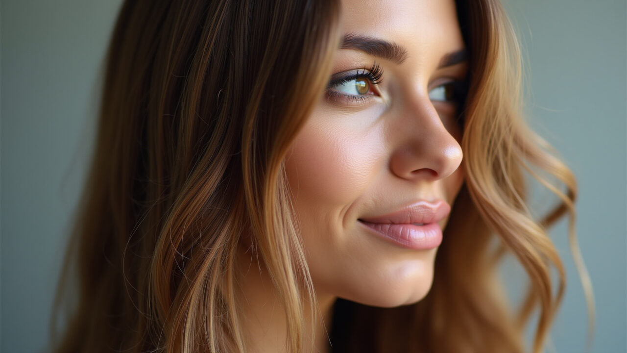 Cabelo longo e saudável após corte bordado