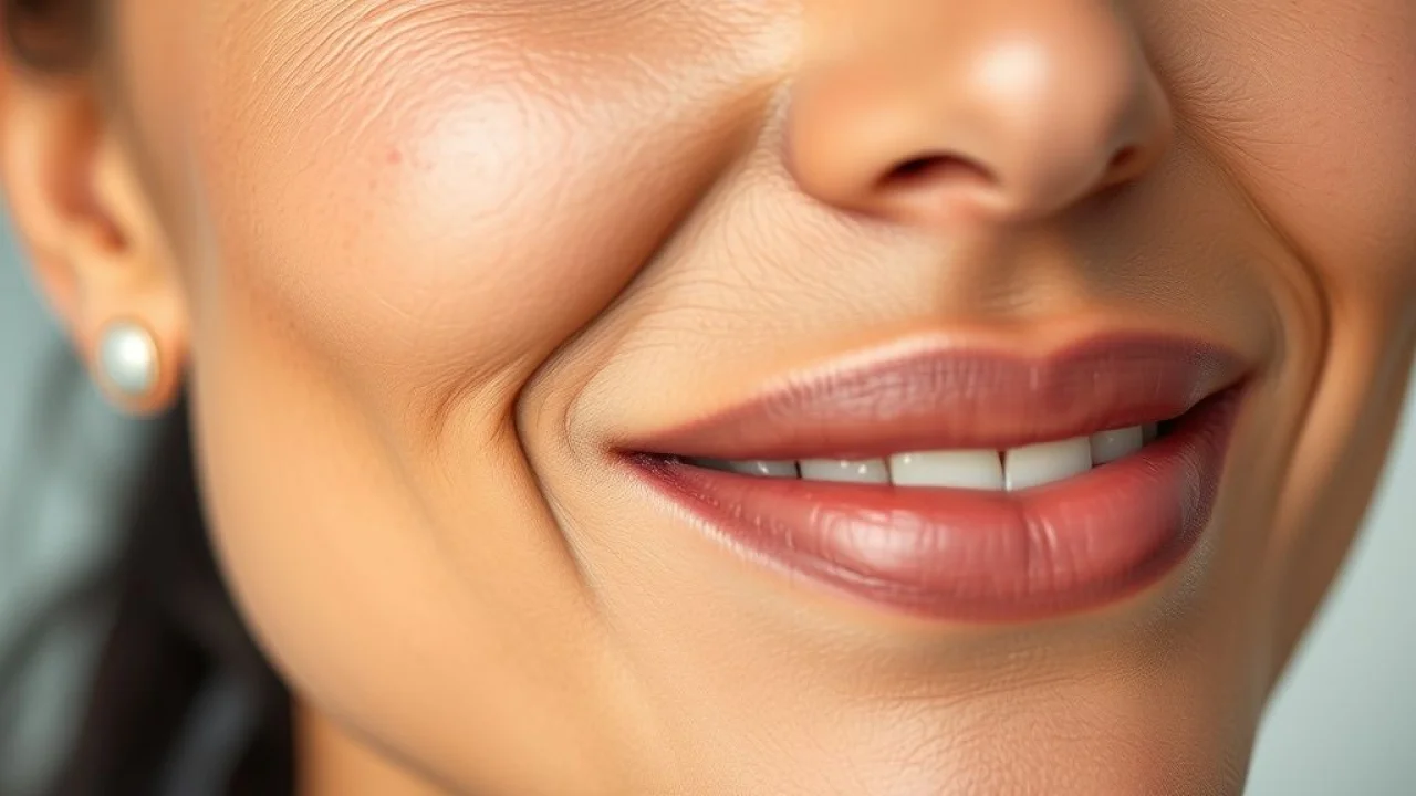 Pele radiante após retinol: textura suave e brilho natural.