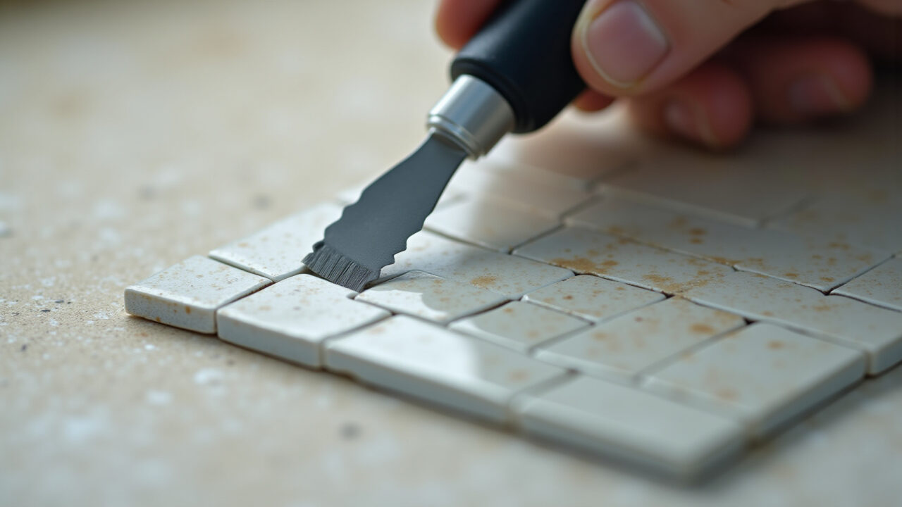 Desempenadeira dentada de 6mm para mosaicos.