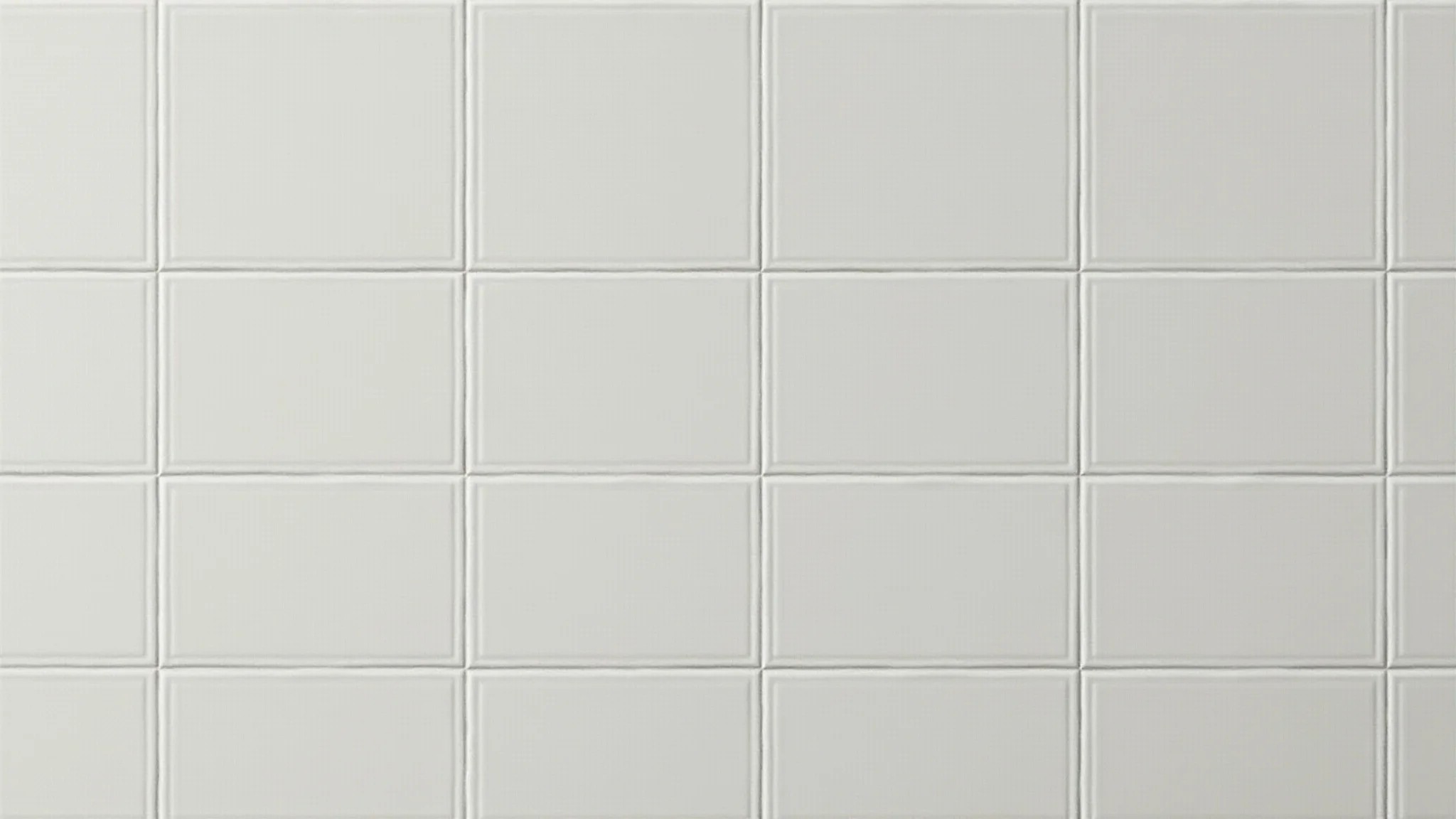 Detalhe de azulejo metro white com rejunte escuro