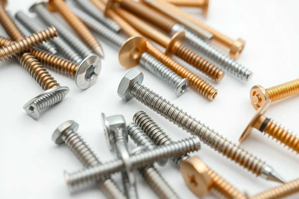 Materiais de parafusos: aço carbono, inox, latão, nylon. Escolha o ideal para cada aplicação.