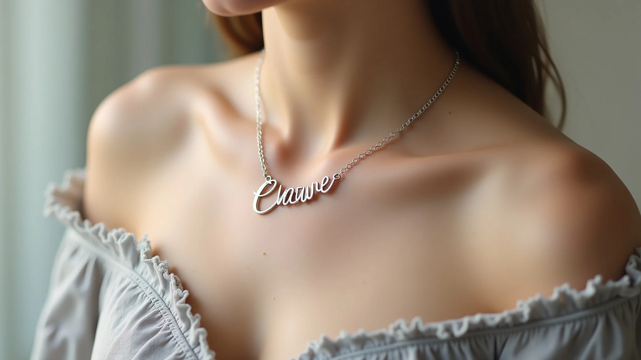 Colar personalizado com nome, presente de aniversário feminino.