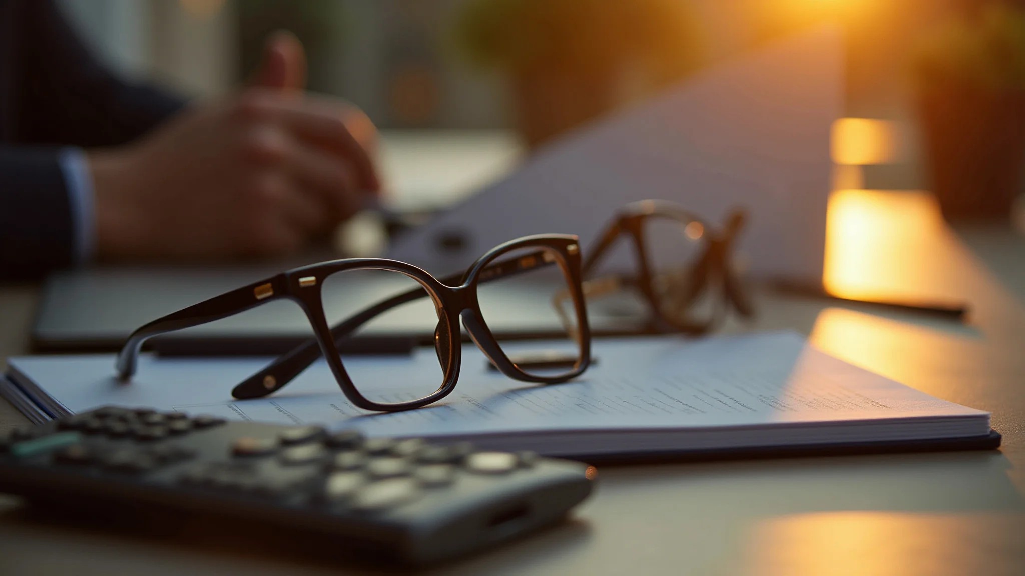 Detalhe de acessórios elegantes e discretos para entrevista de emprego.