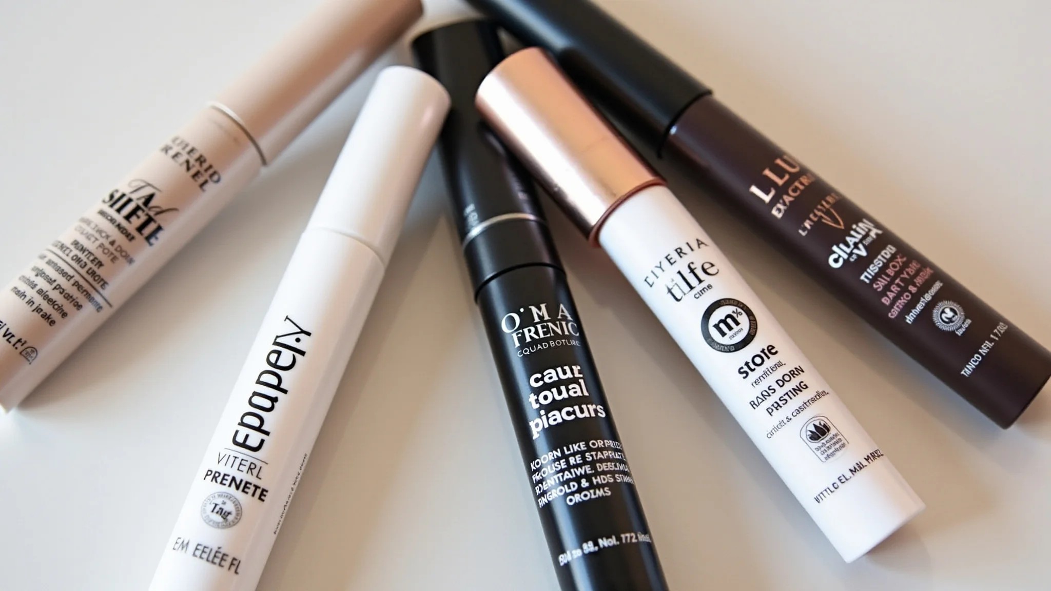 Diversos primers para sombras oleosas com acabamento matte.